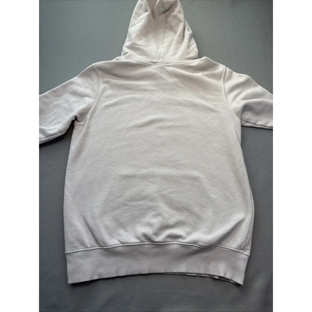 The North Face Men's S Sweatshirt Dome Logo Print Hoodie White‎ W/ Navy
